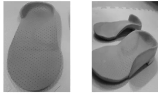 Fig 1. Insole supporting medial longitudinal arch 