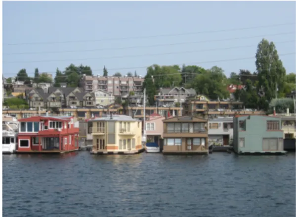 Figure 1. Floating Houses in Lake Union, Seattle, USA Source. photo by the Author, 2012