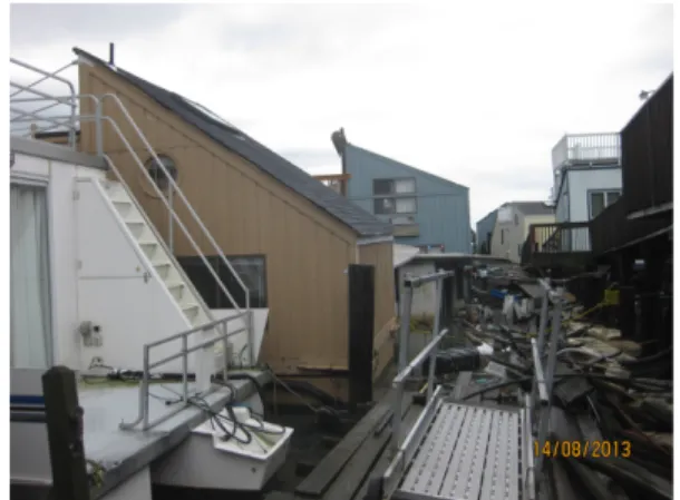 Figure 7. Sea Village Marina, damaged by Hurricane Sandy Source. photo by the Author, 2013