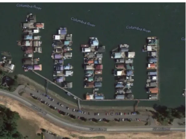 Figure 15. Floating Home Community in Portland, USA Source. Google Map