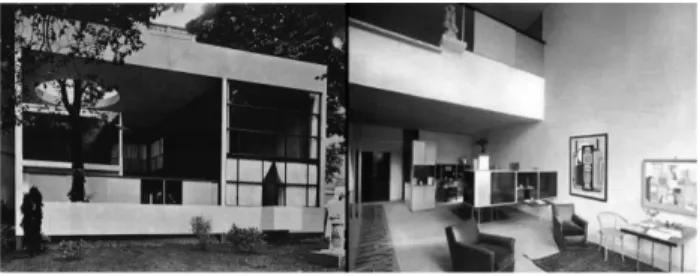 Figure 8. Outside &amp; Inside View of Immeuble-Villas 1925 Source. Boesiger, W., Stonorov, O