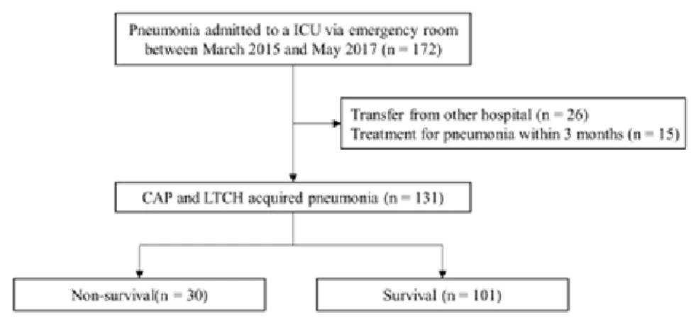 Fig.  1.  Selection  process  for  patients  of  pneumonia
