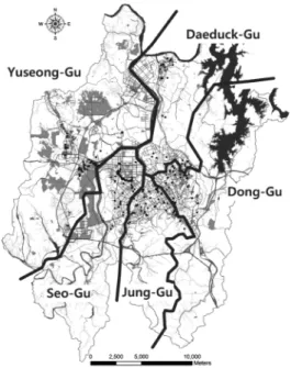 Figure 2. Population of Each Ward (Gu) by Year