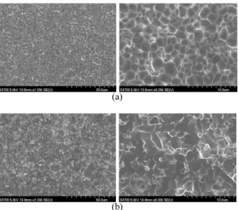 Fig. 5. SEM morphologies of PrBa 0.9 Sr 0.1 CoO 5+δ  sintered  membrane. (a) Surface and (b) Cross section.