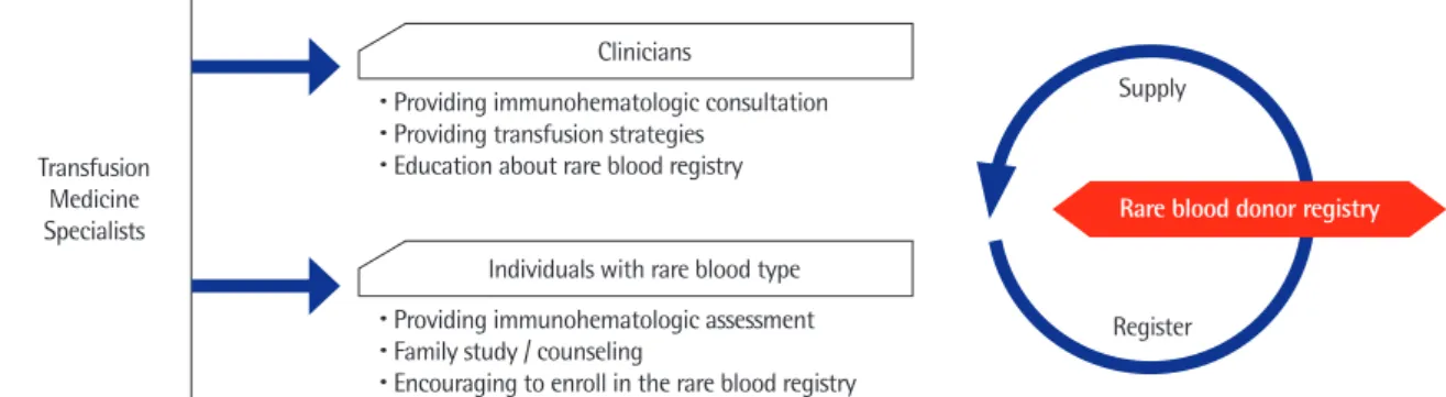 Fig. 3. Proposed protocol after identifying rare blood type in a patient.