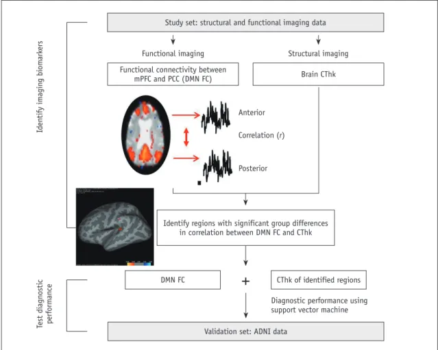 Fig 2. Schematic diagram for identifying regions with group-differences between AD and HC