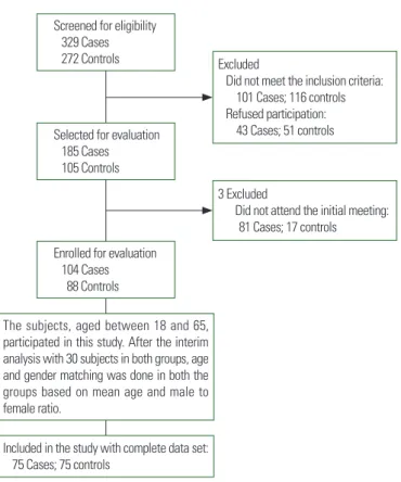 Figure 1. Flow diagram of the selection and continuity of study participants.