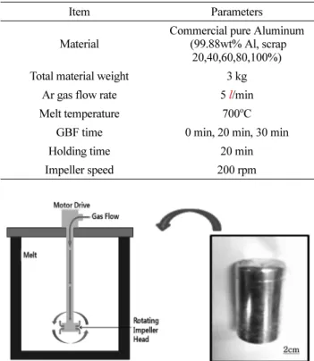 Fig. 1. Schematic diagram of GBF treatment method and as-solidified