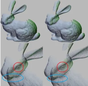 Fig.  7  Registration  results  by  using  buddha  model
