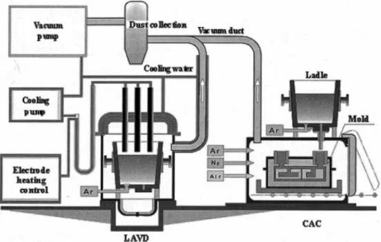 Fig. 2. Schematic of LAVD/CAC treating process.