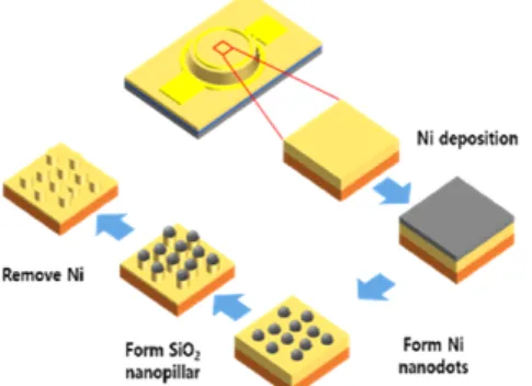 Fig.  4  Process  flow  of  the  anti-reflective  nano-structure  on  the  AlGaN  photodiode.