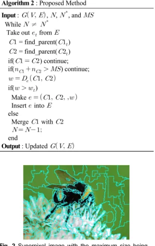 Fig.  2  Superpixel  image  with  the  maximum  size  being  up  to  eight  times  the  average 