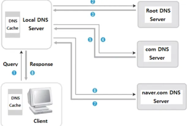 Fig.  1  DNS  server's  Address  Resolution  Procedure