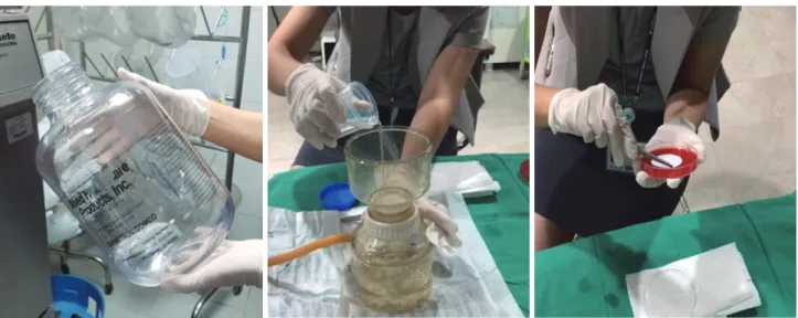 Figure 1. Sampling &amp; incubation (Reusable suction cvontainer)