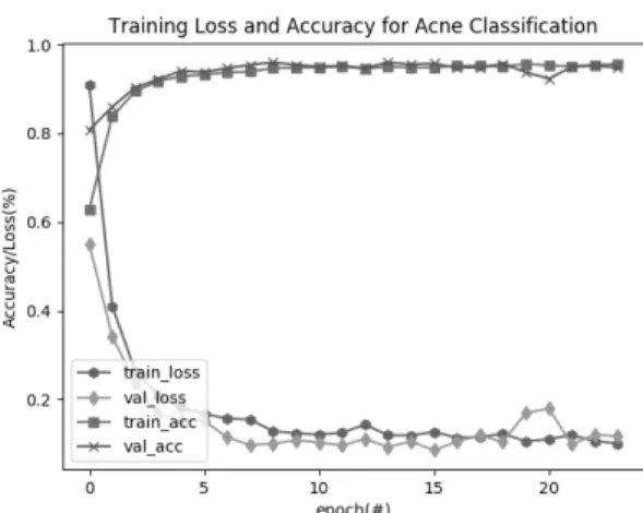 Fig.  8  Loss  rate  and  Accuracy  Convergence  Curve  (Typical  CNN  model  provided  by  Keras)