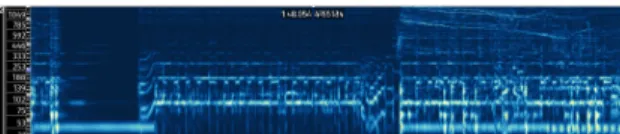 Fig.  2  Spectrogram  of  a  song  (X:Time,Y:Frequency)