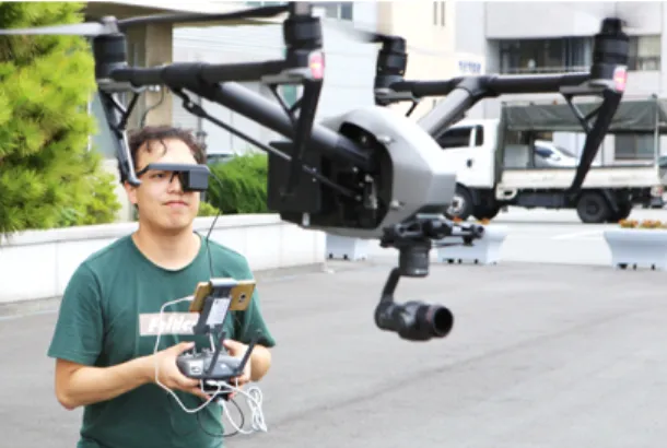 Fig.  13  Drone  Photography  using  View  Finder
