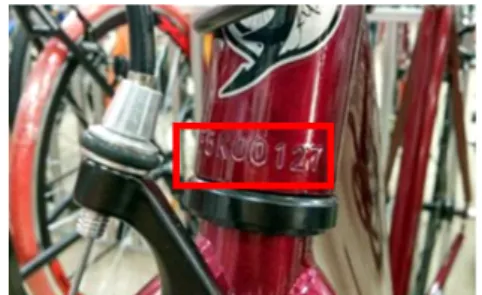 Fig.  1  Bicycle  VIN  number