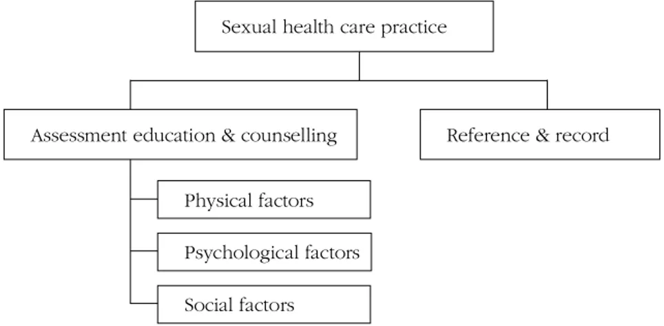 Figure 1. Conceptual framework of sexual health care practice.