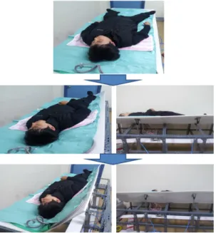 Fig. 6 Position change using air cylinder 10명의 실험대상자들은 총 40개가 배치된 침대에 누 워 실험을 진행하였다.  표 1은 오른쪽․왼쪽 20개씩 배치된 센서들로부터  얻어진 압력값의 차이를 나타내었다