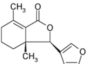 Figure 1. Structure of fraxinellone in the extract of Dictamnus dasycarpus.
