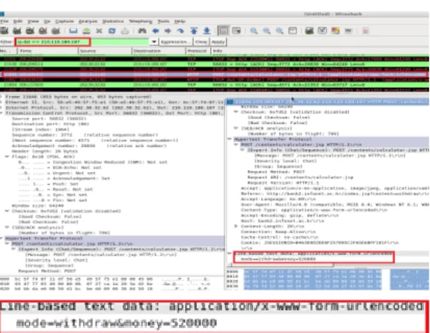 Fig. 11 ID and PW Hacking of Web Banking Server 