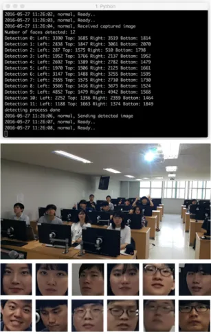 Fig. 5 System Log and Detected Images