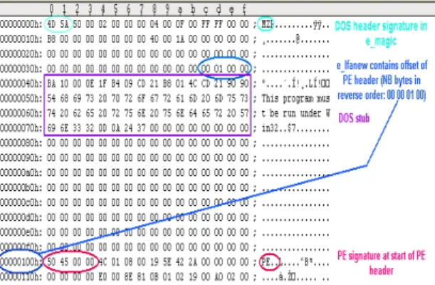 Fig. 4 DOS Header Structure