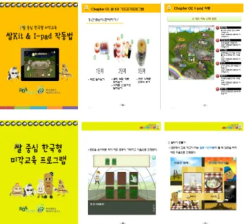 Fig. 4. Manuals for Korean Sensory Education Program Based on Rice.