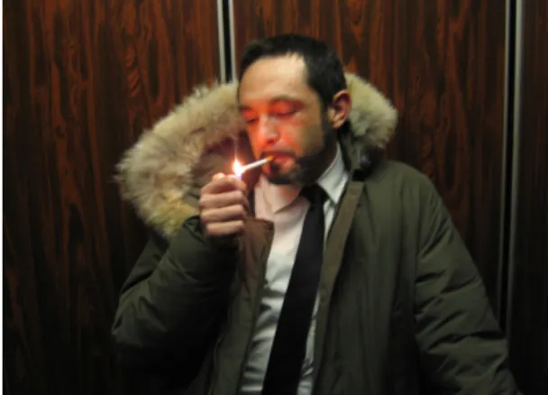 Fig. 1 Smoking Image in Elevator(in Google Image)