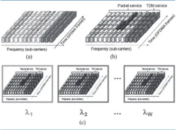 그림 2. Concept of OFDMA-PON architecture [15]. 