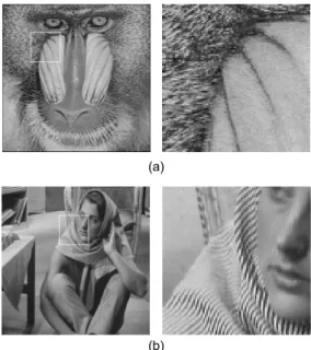 그림  4와  5에서  (a)는  Sobel, (b)는  Prewitt, (c)는  Roberts, (d)는 LoG 에지 검출 방법으로 처리한 결과 영 상이며, (e)는 제안한 에지 검출 알고리즘으로 처리한 결 과 영상이다