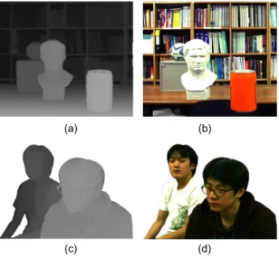 Fig. 2 Virtual viewpoint image on the baseline (a) with  hole and (b) after hole filling
