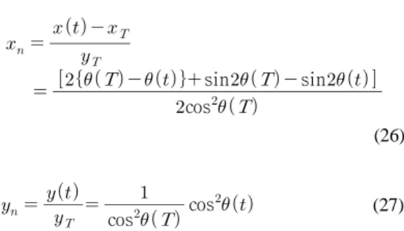 Fig. 2 Computation of the bead position for the optimal  control 적절히 세분화된 ,    들을 식(26), (27)에 대입하 여      값들을 구한 뒤,  입출력 관계를 뒤집어   와    을 신경회로망의 입력데이터로 삼고 와    를 출 력데이터 즉, 학습데이터(training data)로 삼는다