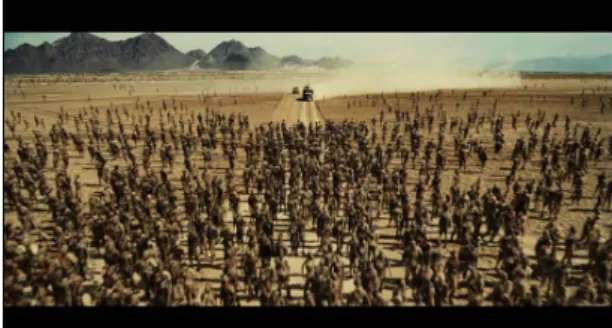 Fig. 1 A Crowd scene in a movie[1]