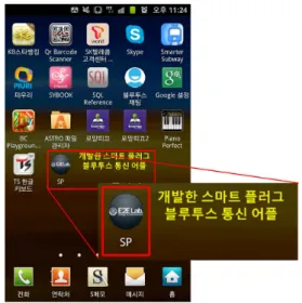 그림 9.  안드로이드용 어플리케이션 Fig. 9 Application for Android