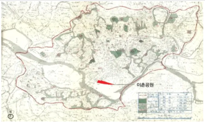 Figure 11. Extended Cheoldo Park in “Gyeongseong-bu park plan map”