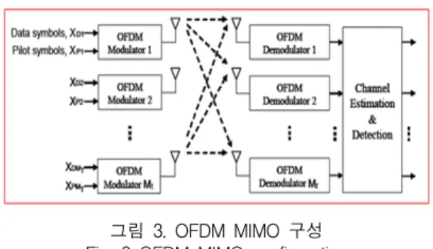 그림  3.  OFDM  MIMO  구성 Fig.  3  OFDM  MIMO  configuration
