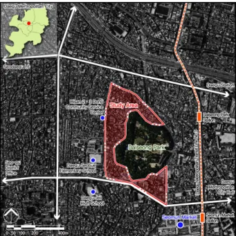 Figure 1. Geographical location of study area Source: http://map.naver.com/