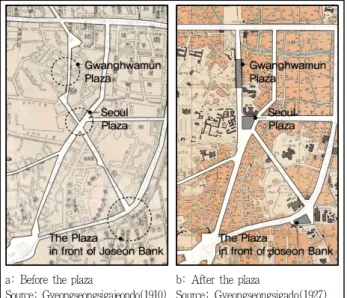 Figure 5. Facilities in the plaza and related opinions Source: Maeilsinbo, 1914. 7. 19