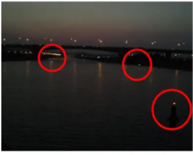 그림  13.  등명기들의  동기  점멸  동작  상태 Fig.  13  The    synchronous  flashing  state  of  marine 