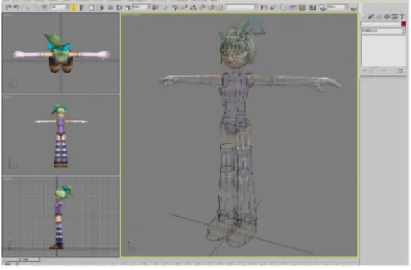 그림  7.  BCI  댄스  게임용  3D  Character Fig.  7  Example  of  3D  character  for  3D  dance  game