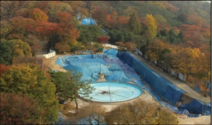 Figure 3. Excavation site at central square in the section of Hoehyeon Source: Ⓒ Seo, Young-ai, 2014.