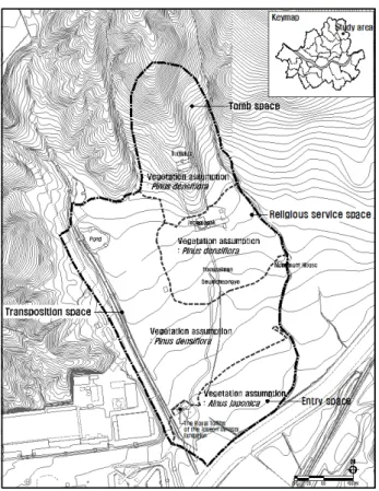 Figure 6. Synthesis map of original vegetation landscape assumption in Taeneung(泰陵)