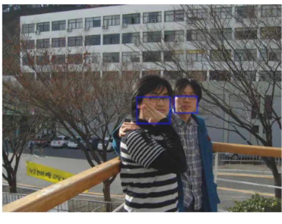 Fig. 4 Region of pixel counting (a)Skin reg (b)Edge reg (c)Shadow reg.