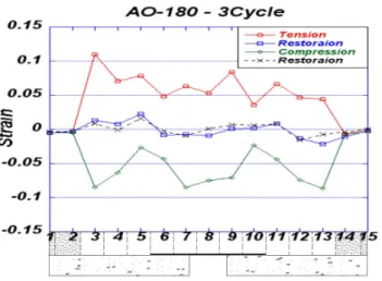 그림 13.  Surface strain at 1Cycle(A0-270)