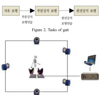 Figure 2. Tasks of gait