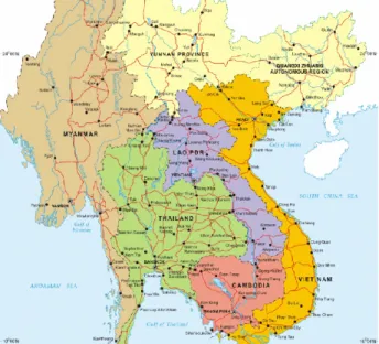 Fig. 1. Location of Lao PDR in Indochina Peninsula.
