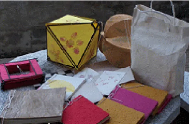 Fig. 7. Mulberry paper handicraft.