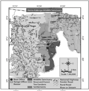 Fig. 1. Map Showing the Study Area (Source: NSP, 2007).